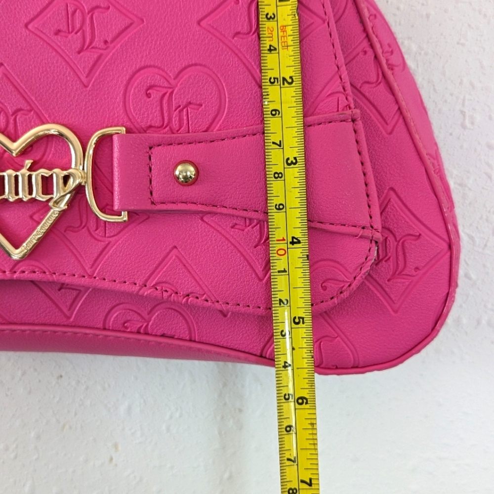 Juicy Couture Bag Small Pink W/Chain Strap - Picture 10 of 12